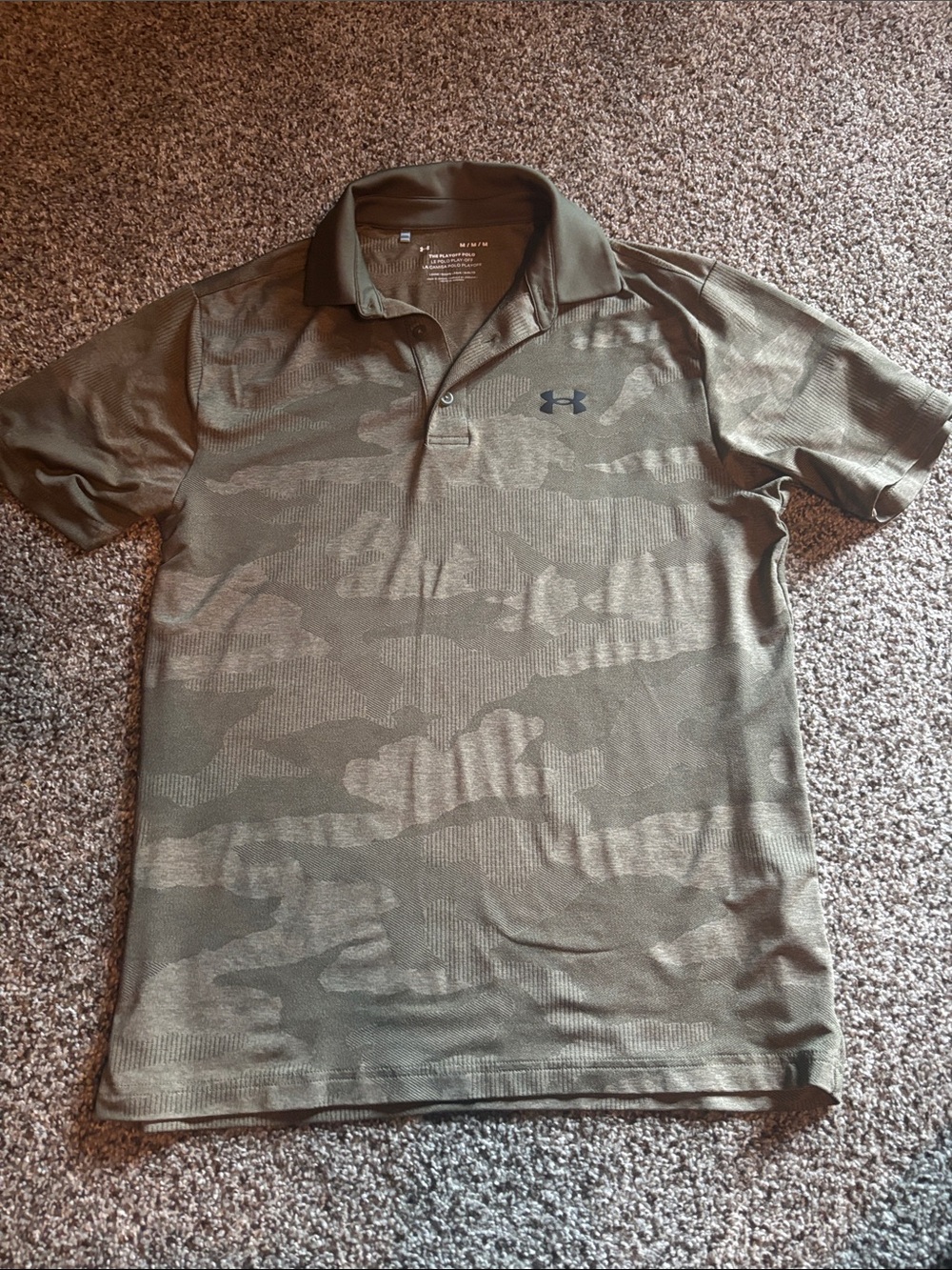 Under Armour Men’s Olive Camo Performance Polo